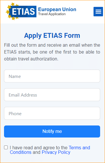 ETIAS Application Form Etias Travel   ETIAS Application Form 